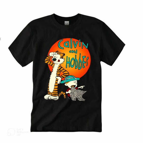 Calvin And Hobbes T-Shirt Vintage 90s Cartoon Comic Graphic Unisex Tee 96 - Picture 1 of 5